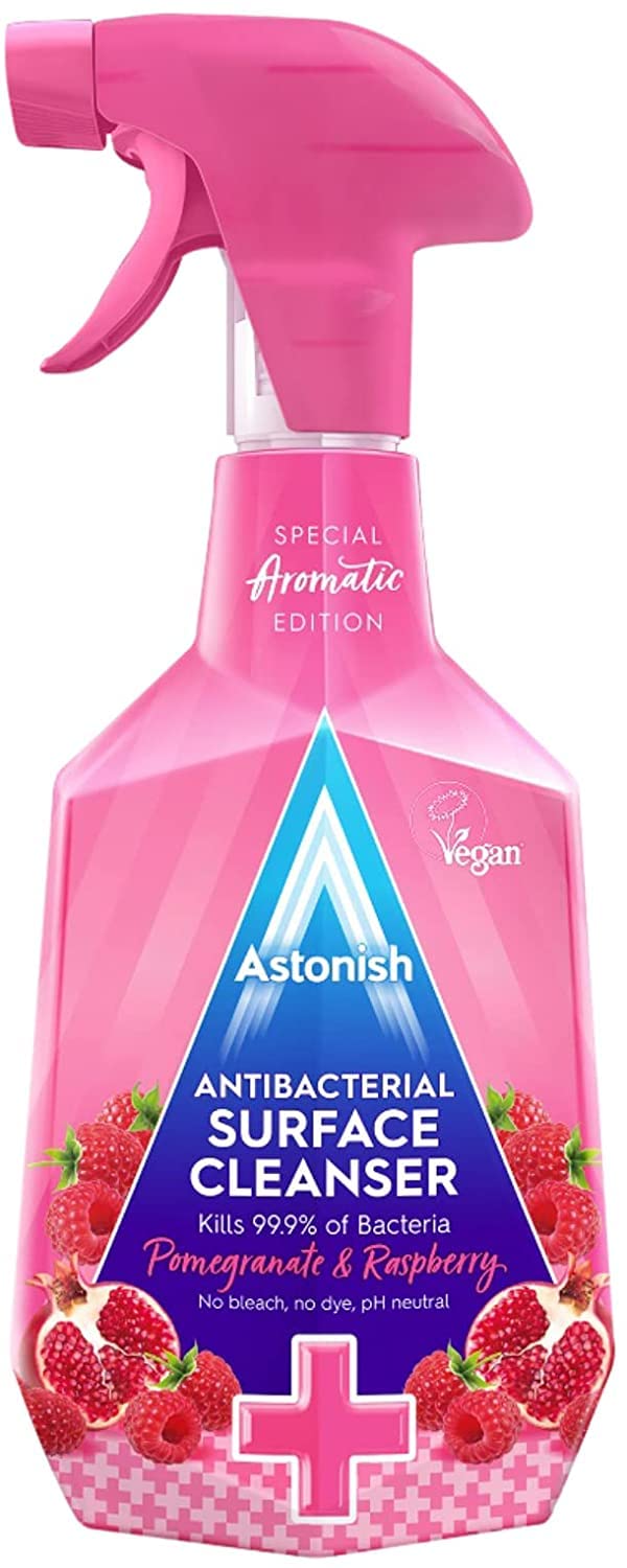 Antibakteriální sprej s vůní granátového jablka a malin 750ml Astonish