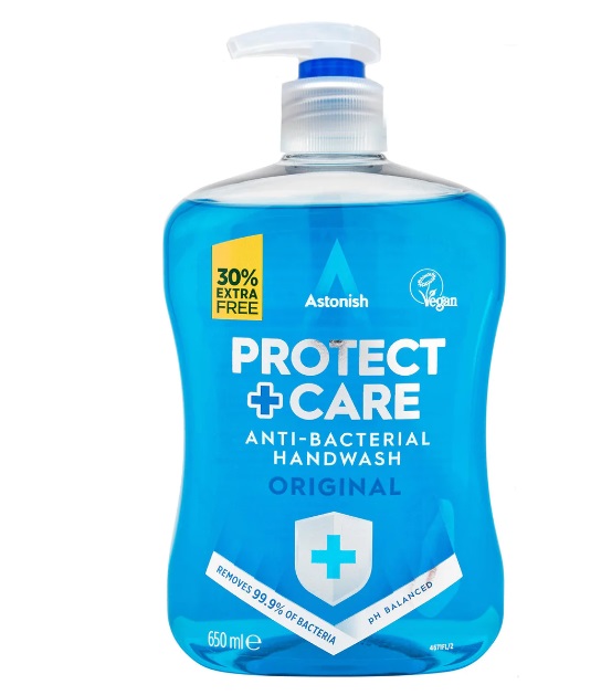 Antibakteriální tekuté mýdlo Protect and Care Original 600ml Astonish