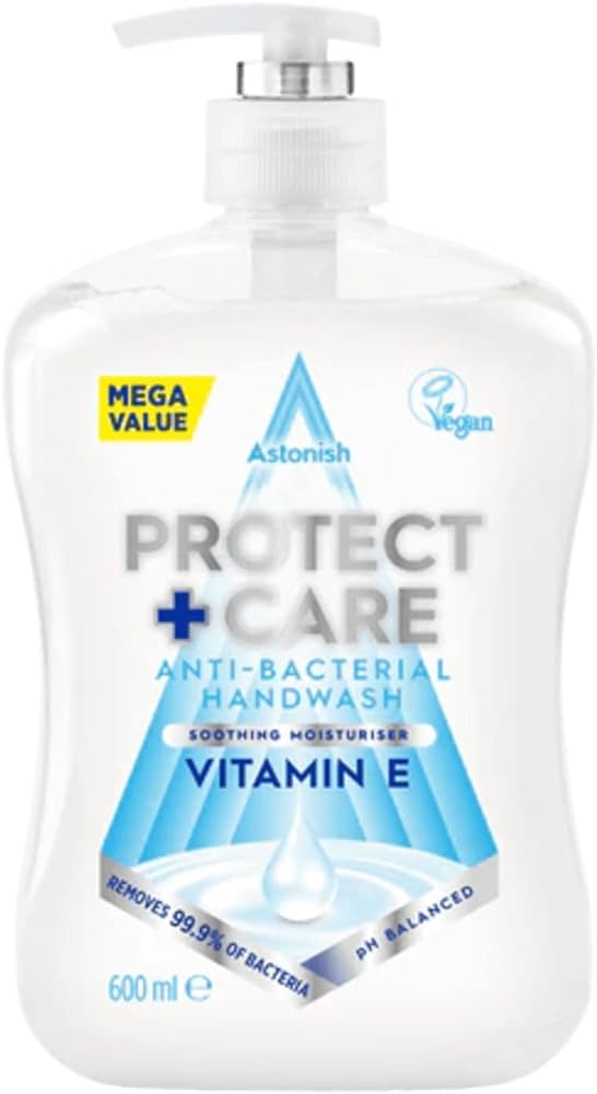 Antibakteriální tekuté mýdlo Protect and Care s Vitamínem E 600ml Astonish