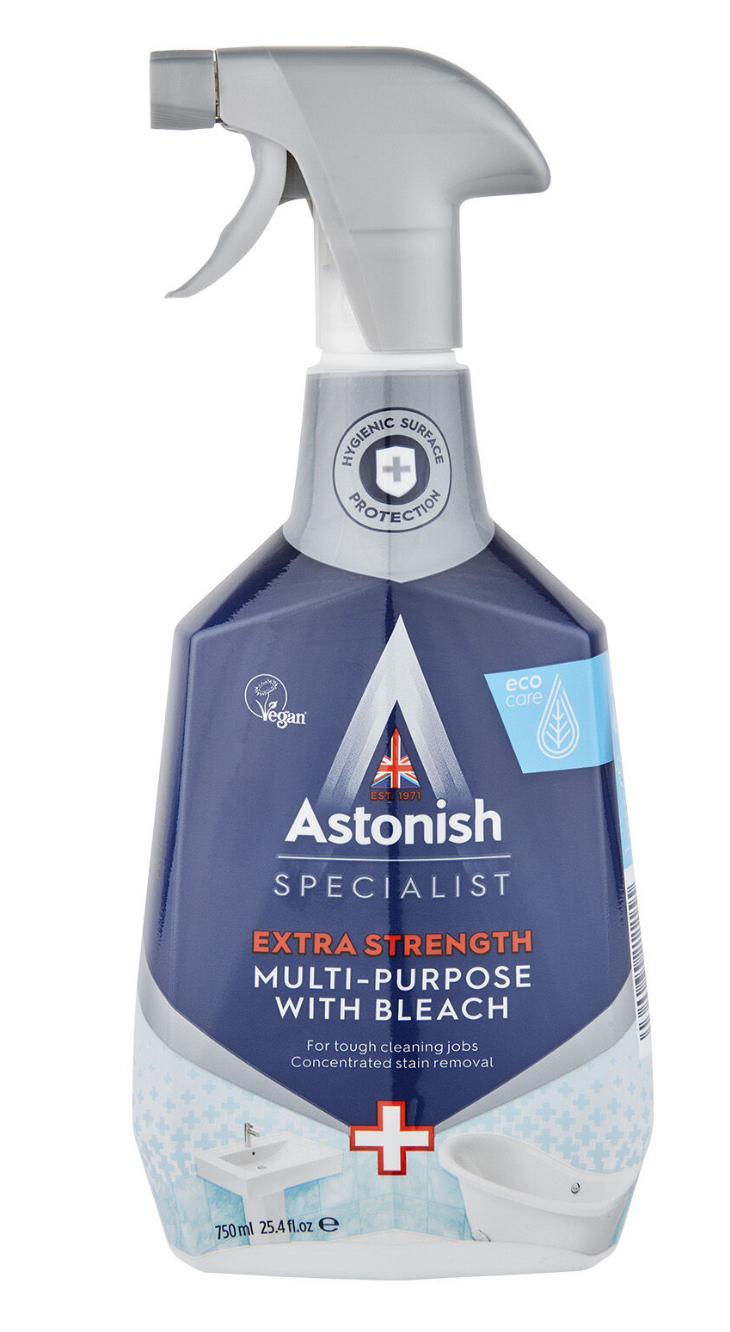 Specializovaný extra silný univerzální sprej s bělidlem 750ml Astonish