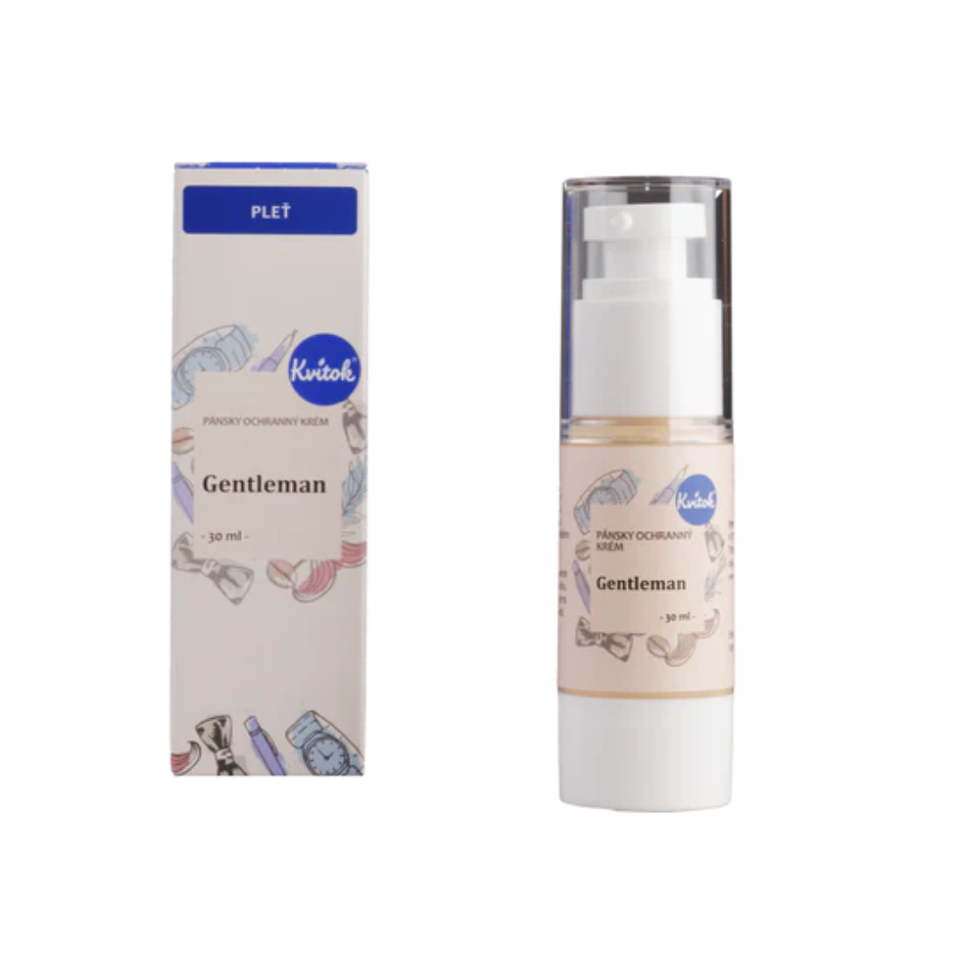 Pánský ochranný pleťový krém Gentleman 30 ml Kvitok