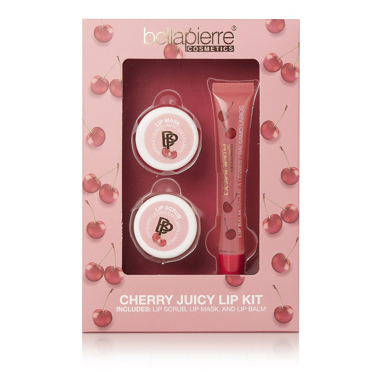 Set péče o rty Lip Care Kit Cherry Juicy 3ks Bellapierre