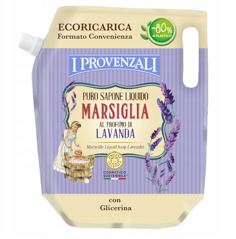 Náhradní náplň - tekuté mýdlo Marseille Lavender 750ml I Provenzali