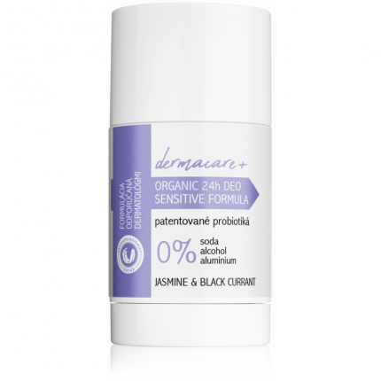 Organický deodorant 24h s prebiotiky a probiotiky s vůní jasmínu a černého rybízu 75ml Soaphoria