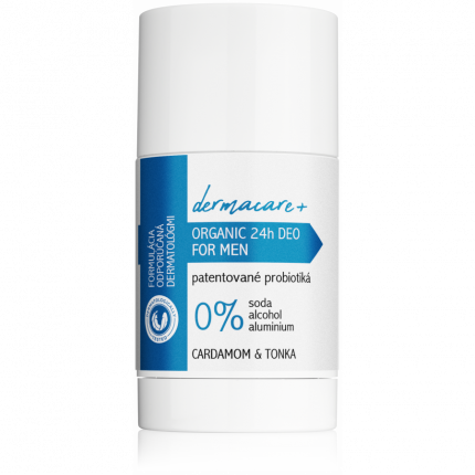 Organický deodorant 24h s prebiotiky a probiotiky s vůní kardamomu a tonky pro muže 75ml Soaphoria