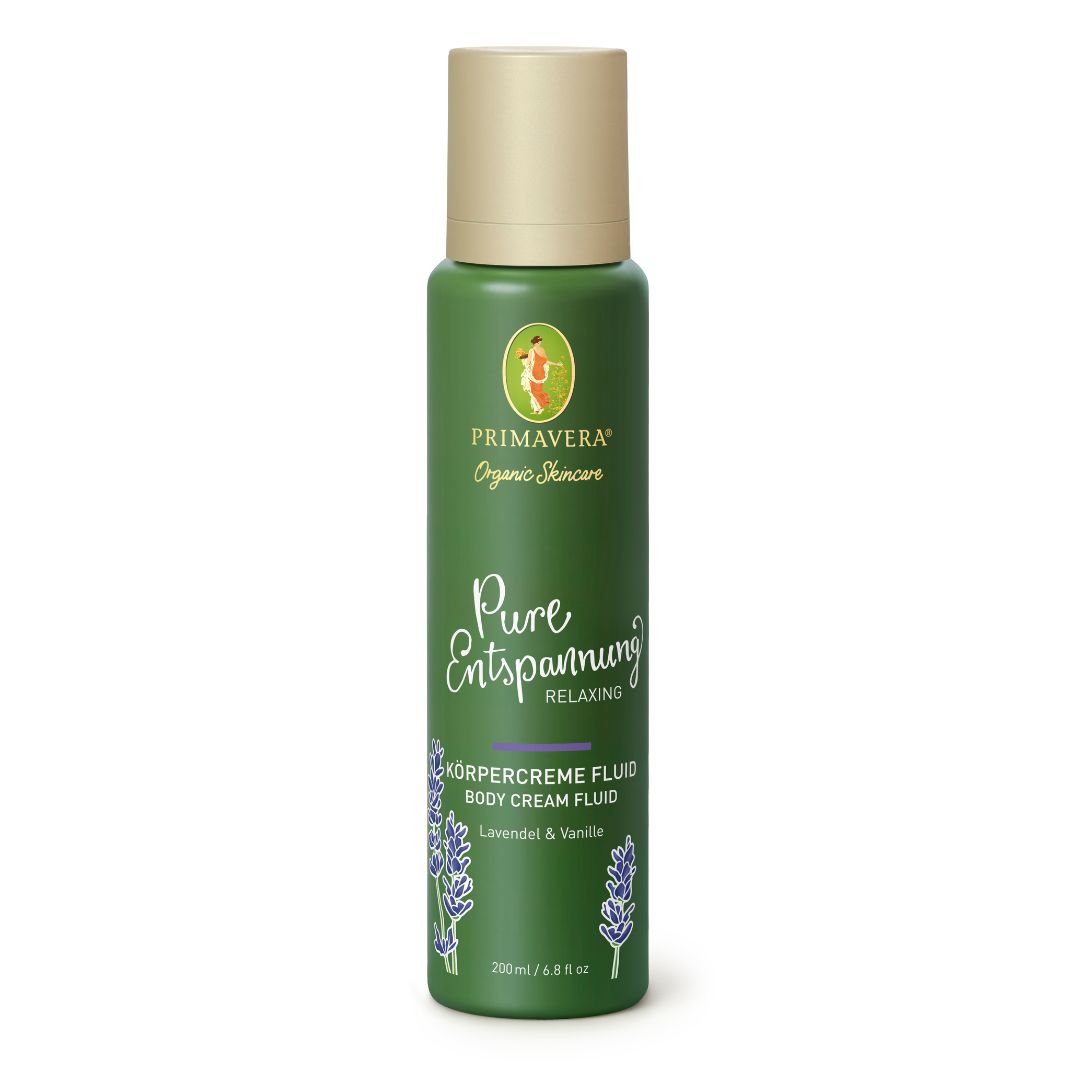 Relaxační tělový krémový fluid s vůní levandule a vanilky 200 ml Primavera