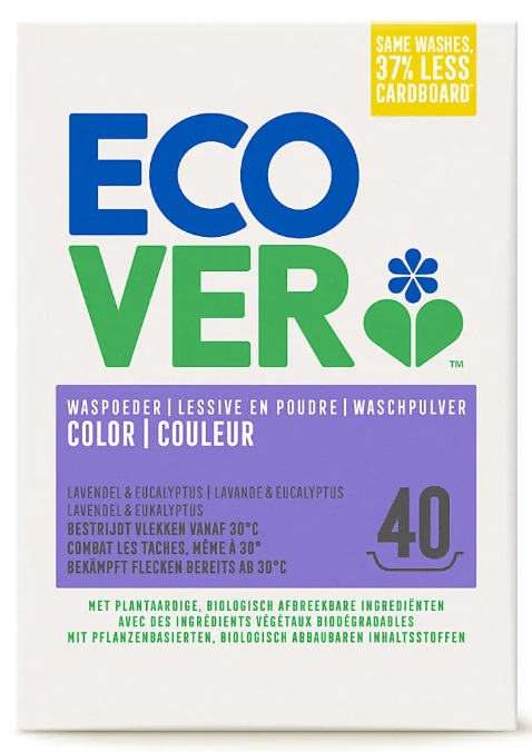 Levně Prací prášek na barevné prádlo 3 kg 40 pd Ecover