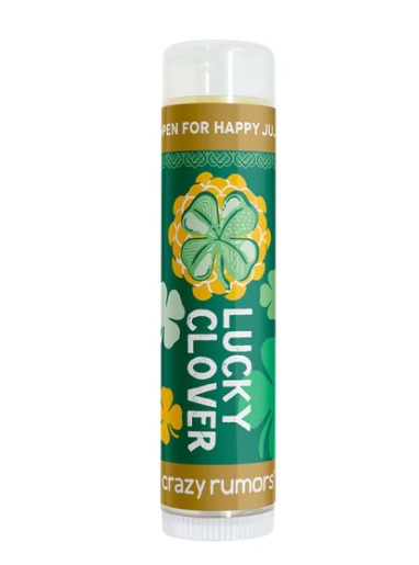 Balzám na rty HAPPY JUJU LUCKY CLOVER s vůní ostružiny a irského krému 4,25g Crazy Rumors