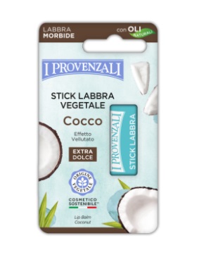 Rostlinný balzám na rty s příchutí kokosu 5,5ml I Provenzali