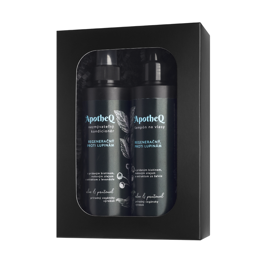 Dárková sada regenerační proti lupům 2 ks ApotheQ Warrior