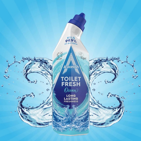 Levně Gel na čištění toalety Ocean 750 ml Astonish