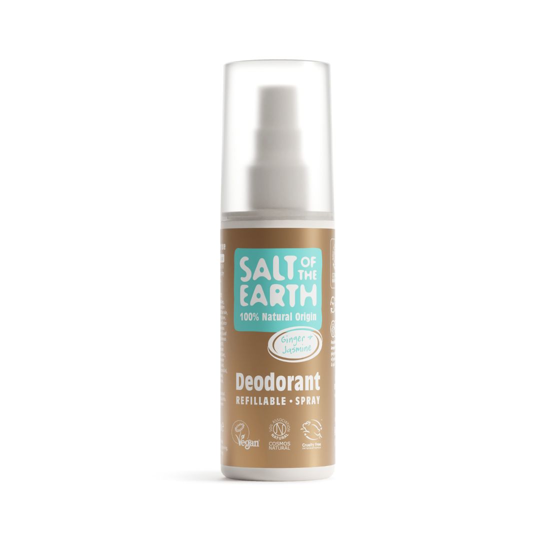 Levně Minerální deodorant ve spreji GINGER + JASMINE 100 ml Salt of the Earth