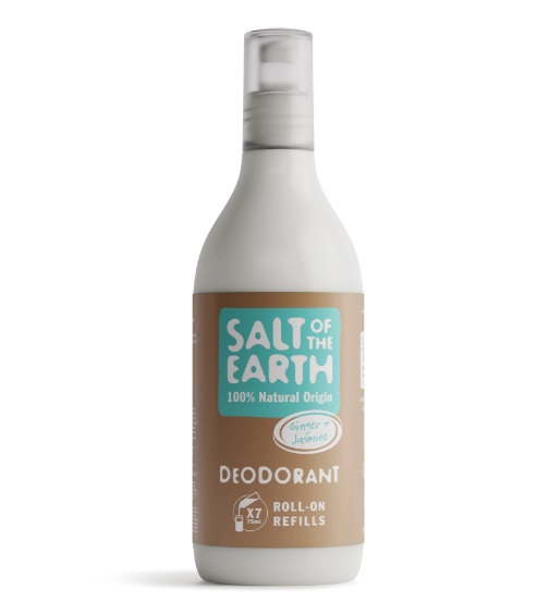 Levně Doplňovací náplň deo Roll-on GINGER + JASMINE 525 ml Salt of the Earth