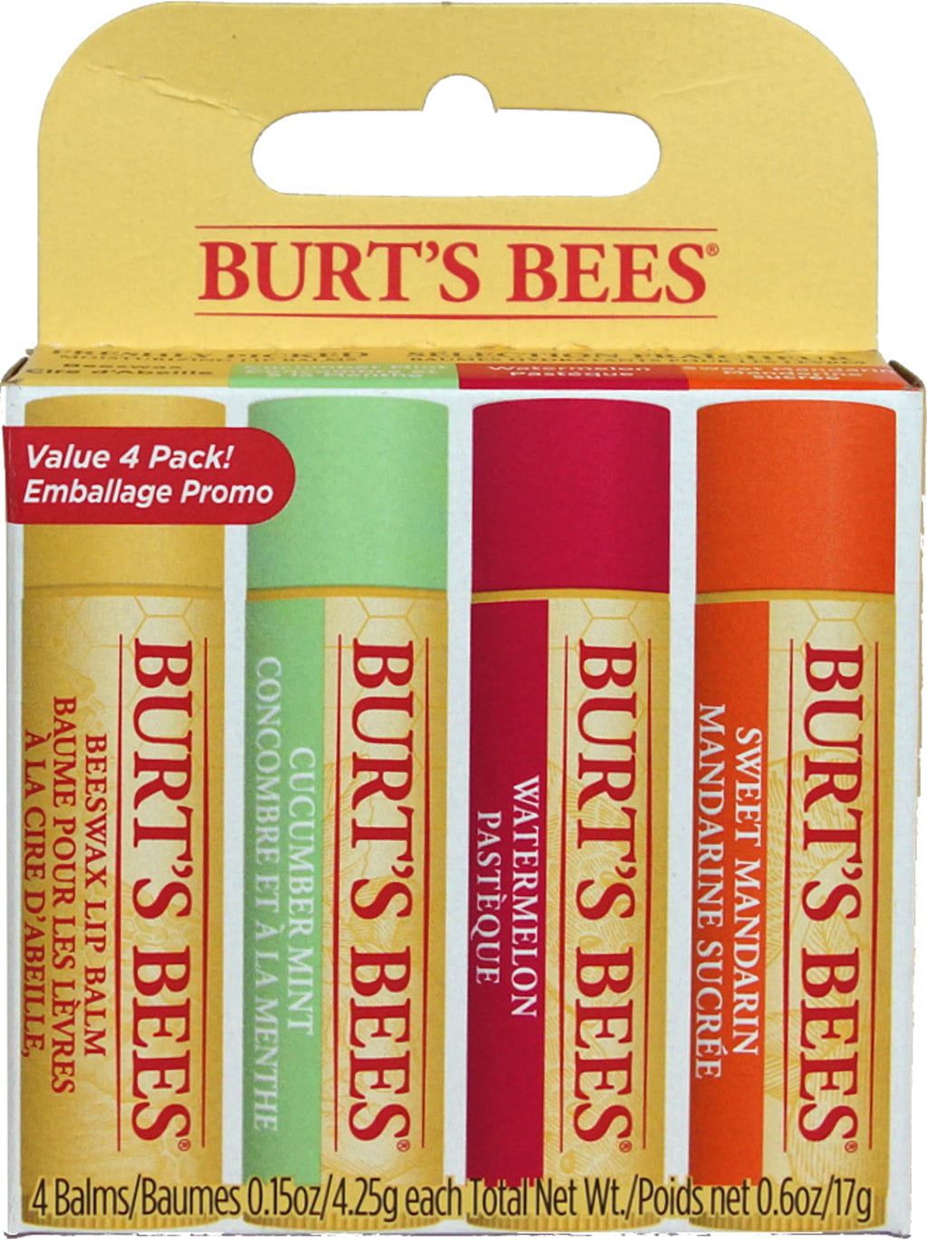 Dárková sada ovocných balzámů na rty Freshly Picked Lip Balm 4 ks Burt's Bees