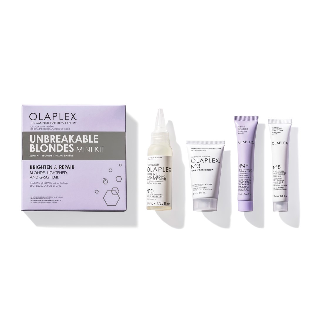 Levně Olaplex Unbreakable Mini Kit pro blond vlasy 4 ks OLAPLEX®