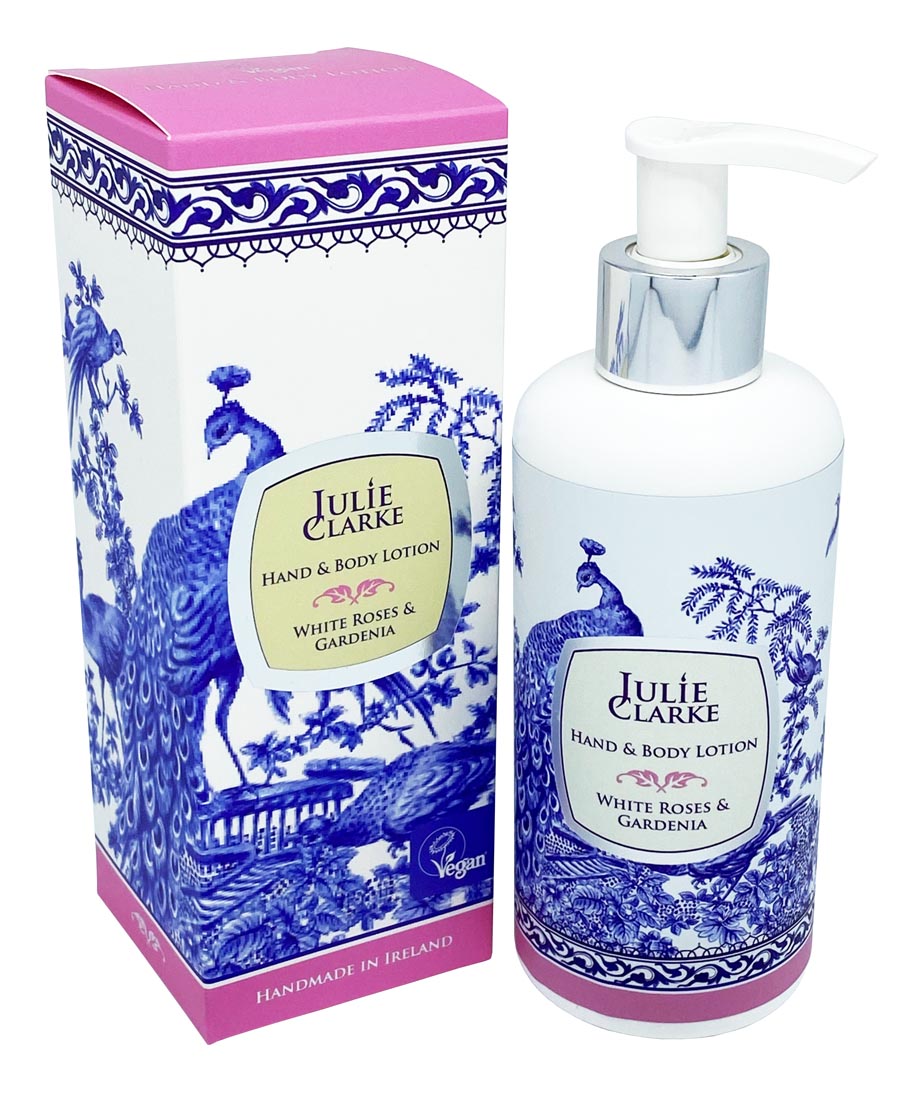 Levně Julie Clarke Candlemaker Mléko na ruce a tělo Bílé růže a gardénie - Julie Clarke 250 ml