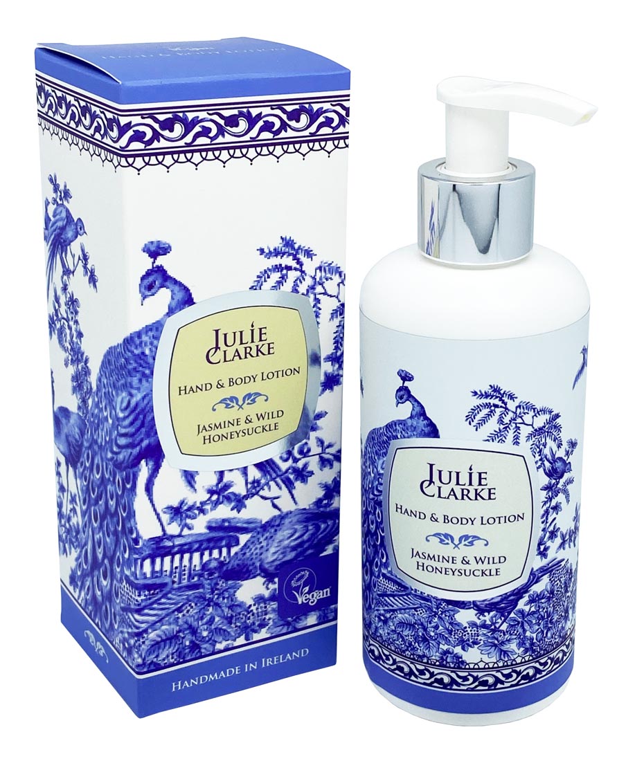 Julie Clarke Candlemaker Mléko na ruce a tělo Jasmín a divoký zimolez - 250 ml Julie Clarke