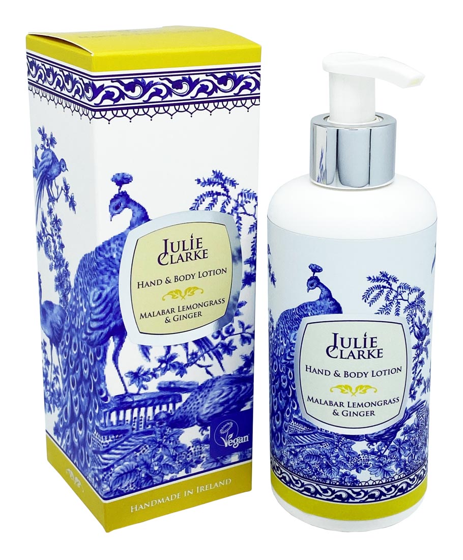 Levně Julie Clarke Candlemaker Mléko na ruce a tělo - Malabar Lemongrass & Ginger 250 ml Julie Clarke
