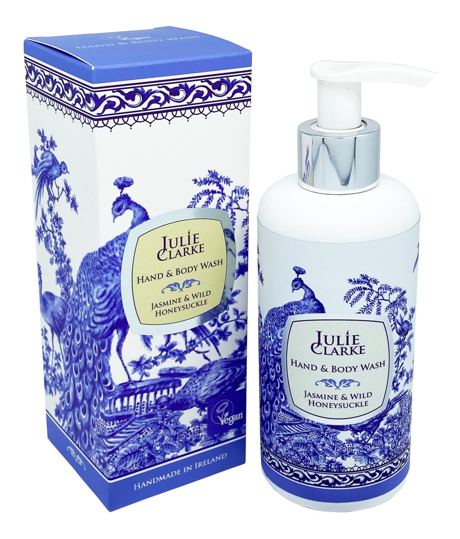 Levně Julie Clarke Candlemaker Mýdlo na ruce a tělo - Jasmín a divoký zimolez 250 ml Julie Clarke
