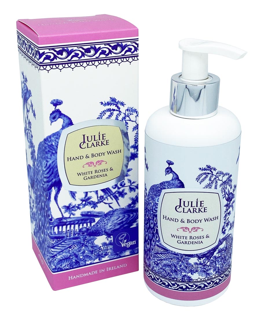 Julie Clarke Candlemaker Mýdlo na ruce a tělo - Bílé růže a gardénie 250 ml Julie Clarke