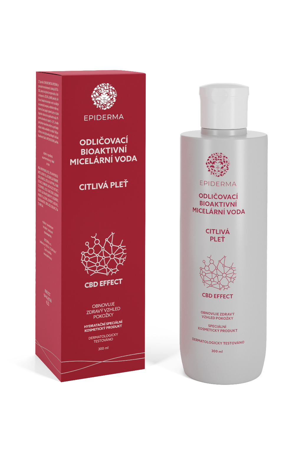 Levně EPIDERMA® Bioaktivní micelární odličovací voda 300 ml Epiderma