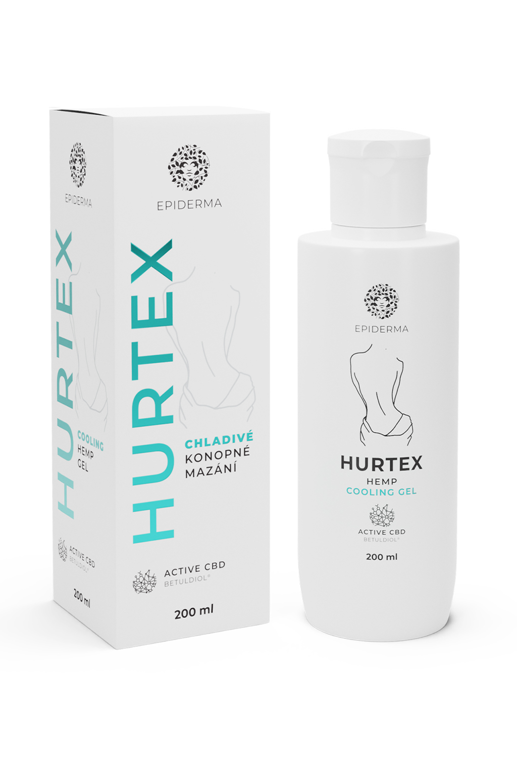 Levně EPIDERMA® Chladivé konopné mazání Hurtex 200 ml Epiderma