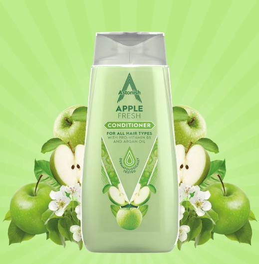 Levně Kondicionér na vlasy Apple Fresh 375 ml Astonish