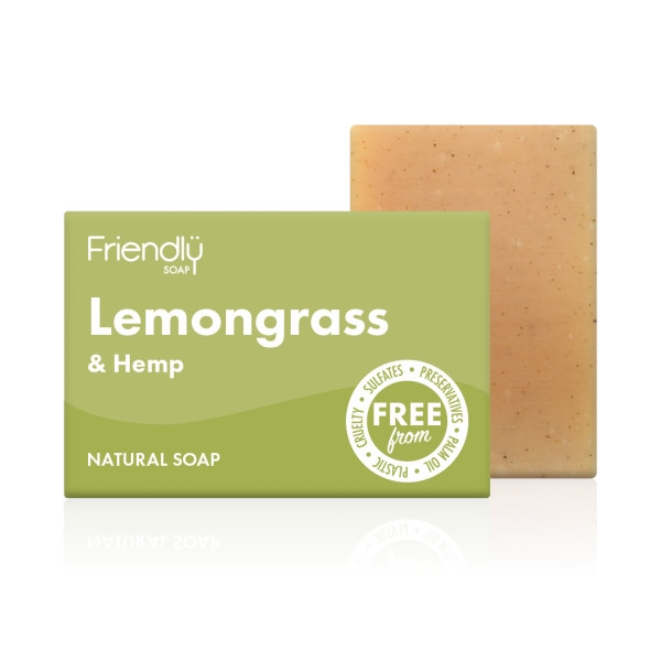 Přírodní mýdlo Citronová tráva a konopí 95 g Friendly Soap