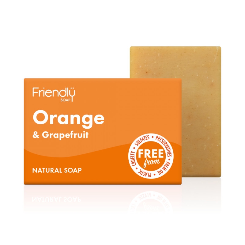 Levně Přírodní mýdlo Pomeranč a grep 95 g Friendly Soap