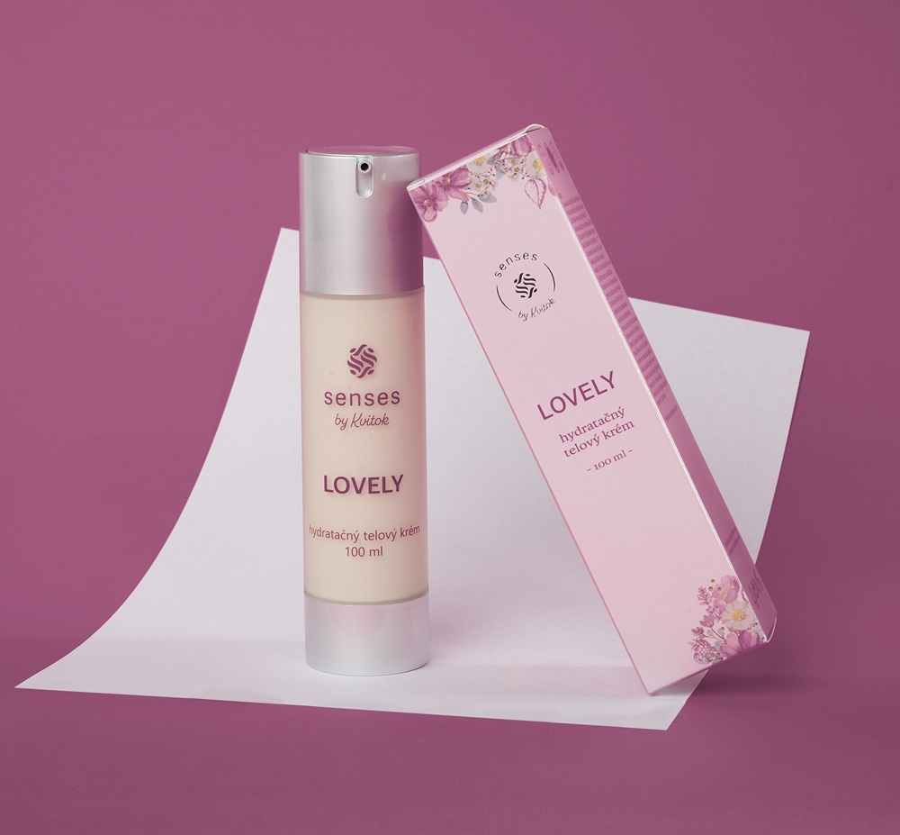 Levně Hydratační tělový krém Lovely 100 ml Senses by Kvitok