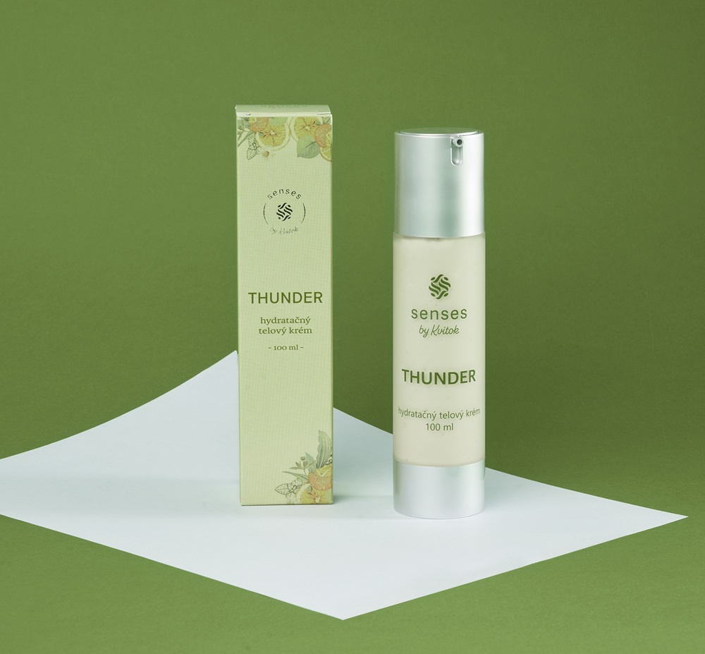 Levně Hydratačný tělový krém Thunder 100 ml Senses by Kvitok