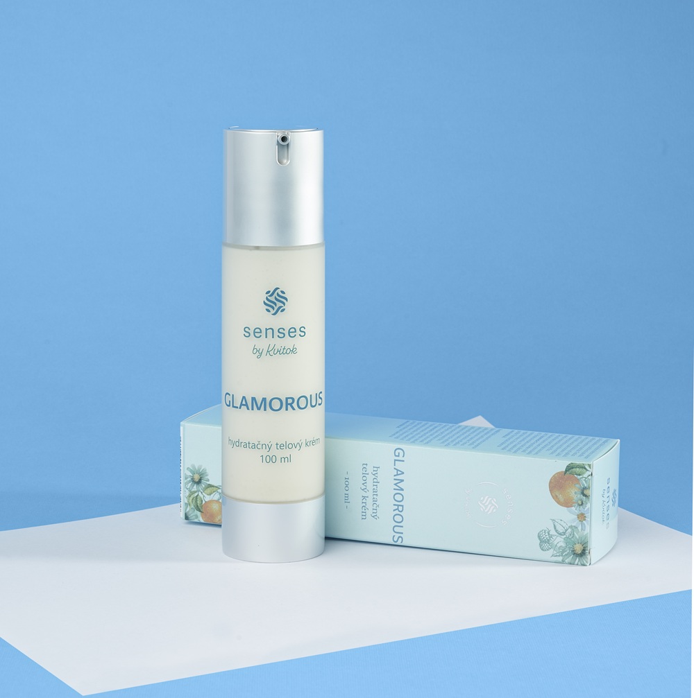 Levně Hydratační tělový krém Glamorous 100 ml Senses by Kvitok