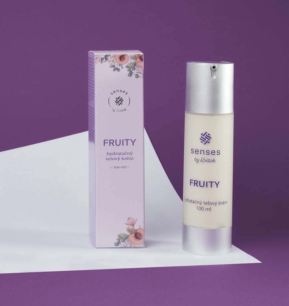 Levně Hydratační tělový krém Fruity 100 ml Senses by Kvitok