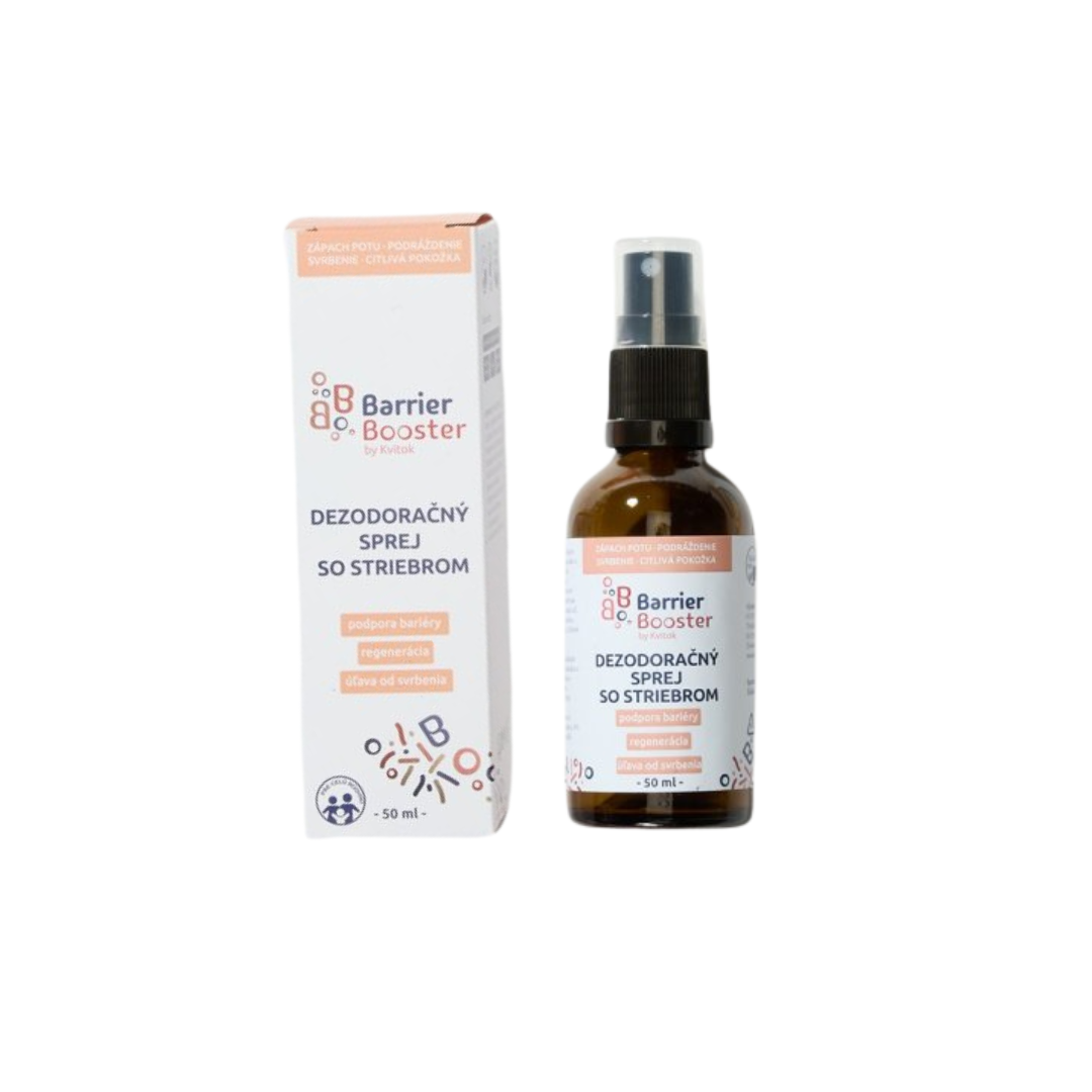 Levně Barrier Booster by Kvitok Deodorační sprej se stříbrem 50 ml Barrier Booster
