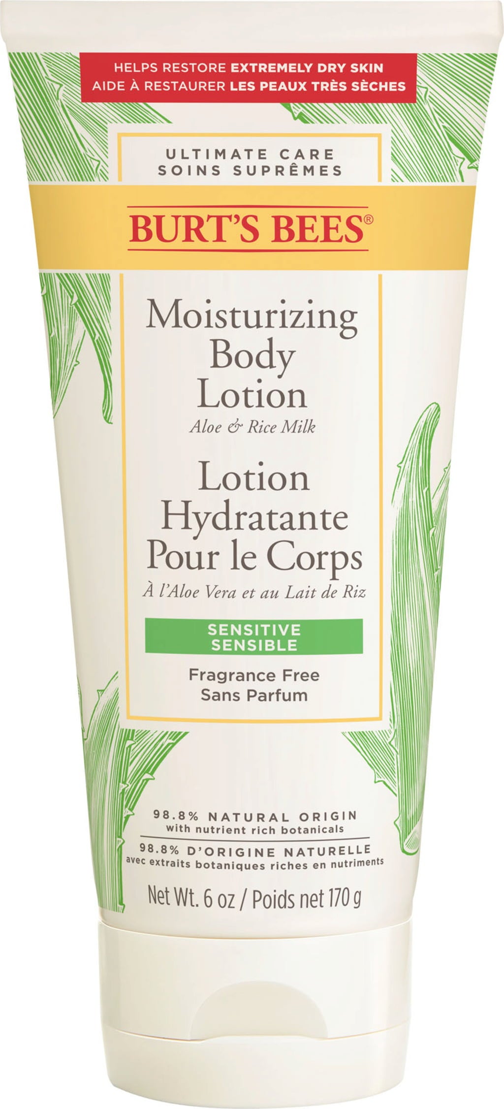 Levně Burt's Bees Sensitive Moisturizing tělové mléko 170 g Burt´s Bees