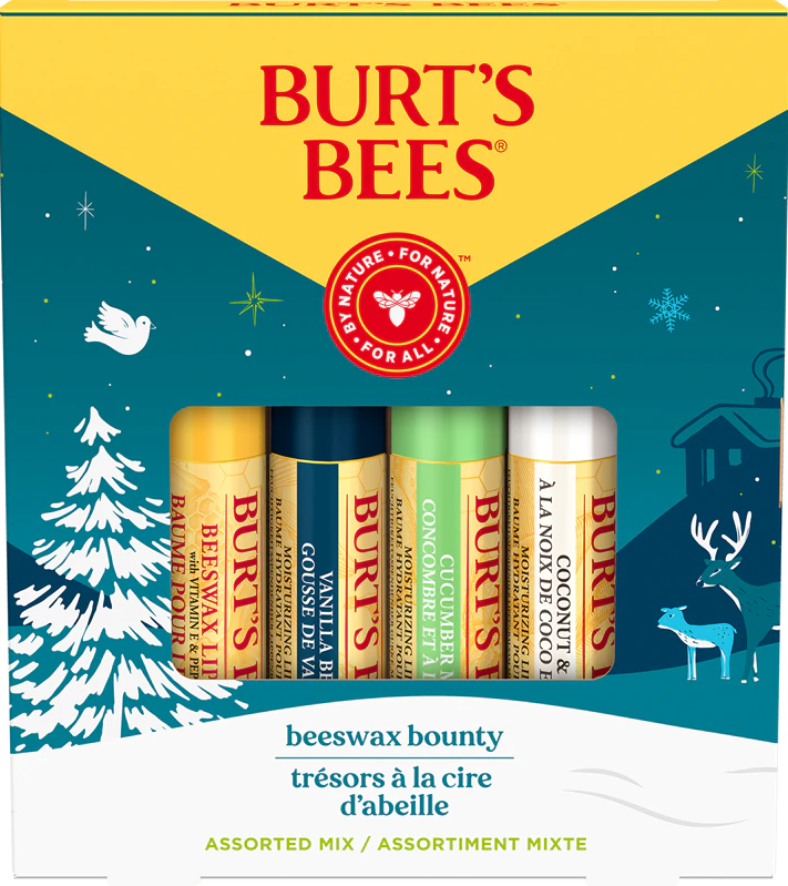 Burt's Bees Festive Beeswax Bounties - balzámy na rty Burt´s Bees
