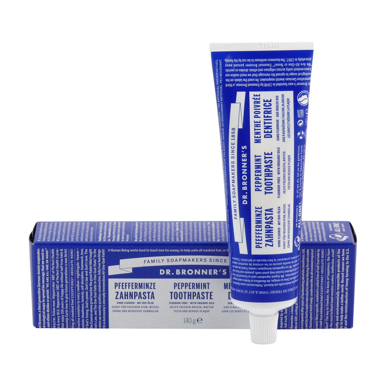 Levně Dr. Bronner´s Zubní pasta Peppermint 105 ml Dr. Bronner's