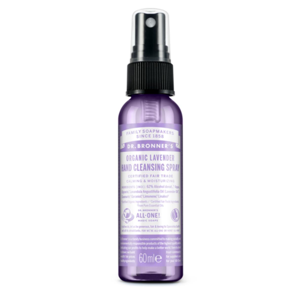 Levně Dr. Bronner´s Přírodní čisticí sprej Levandulový 60 ml Dr. Bronner's