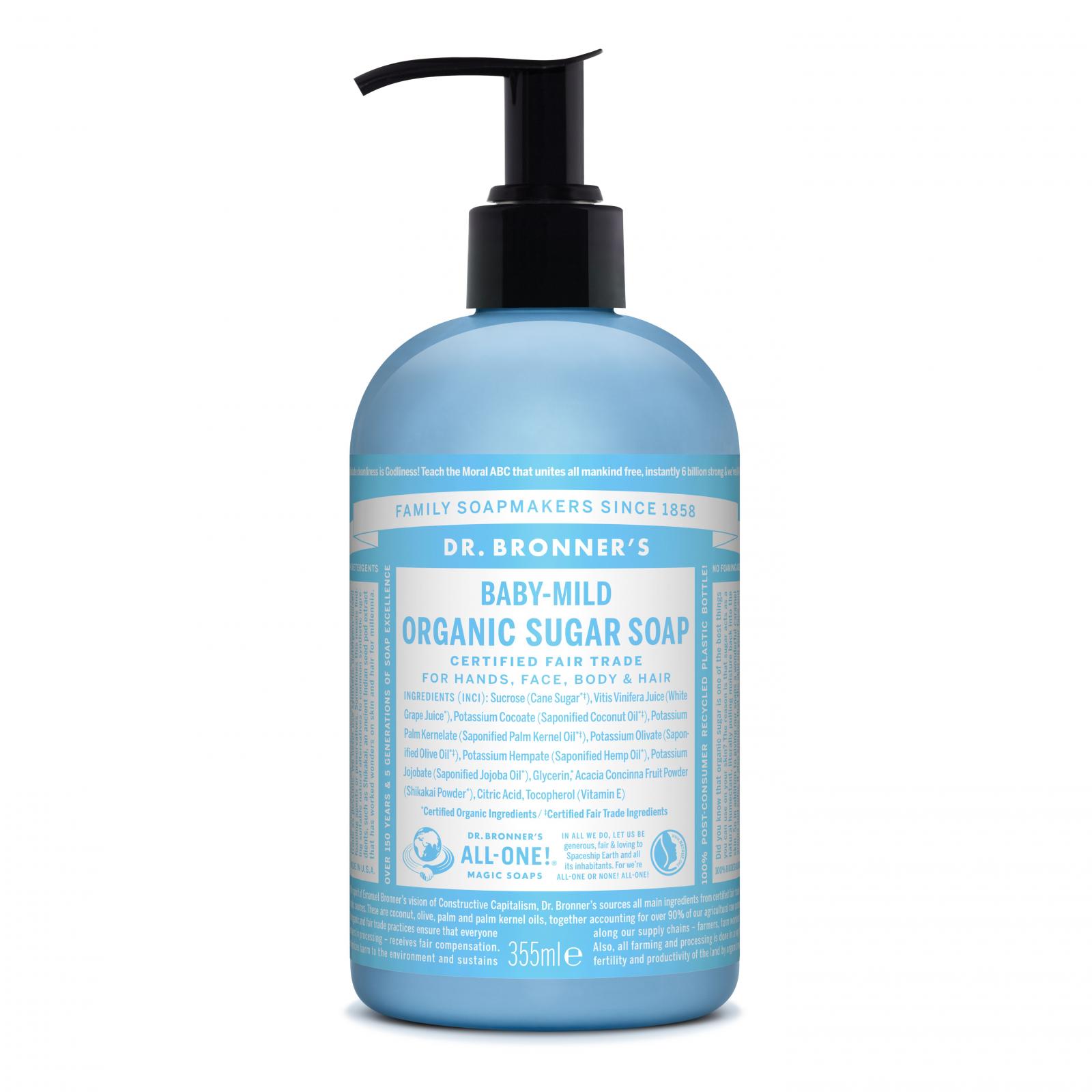 Levně Dr. Bronner´s Tekuté mýdlo na tělo i vlasy Baby-Mild 4 v 1 355 ml Dr. Bronner's