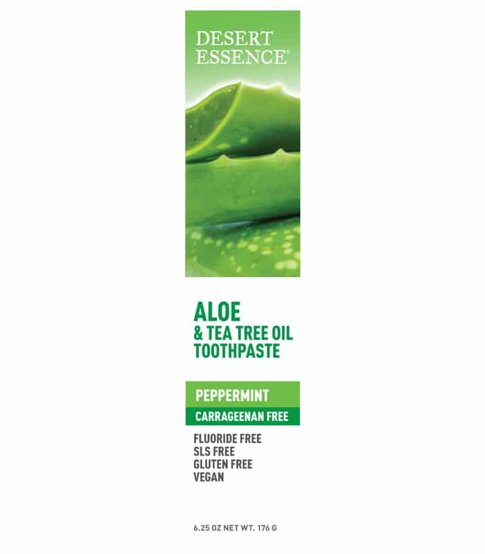 Levně Zubní pasta aloe a tea tree oil 176 g Desert Essence