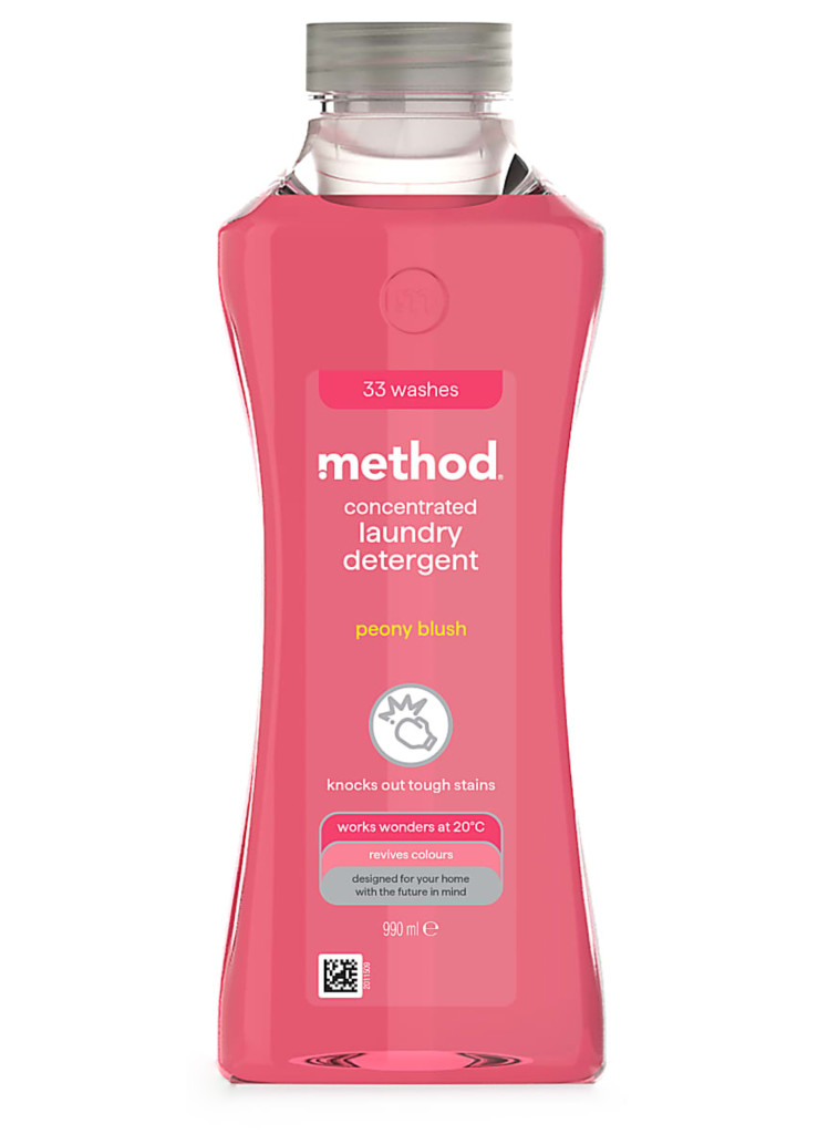 Levně Tekutý prací prostředek 990 ml Pivoňka Method
