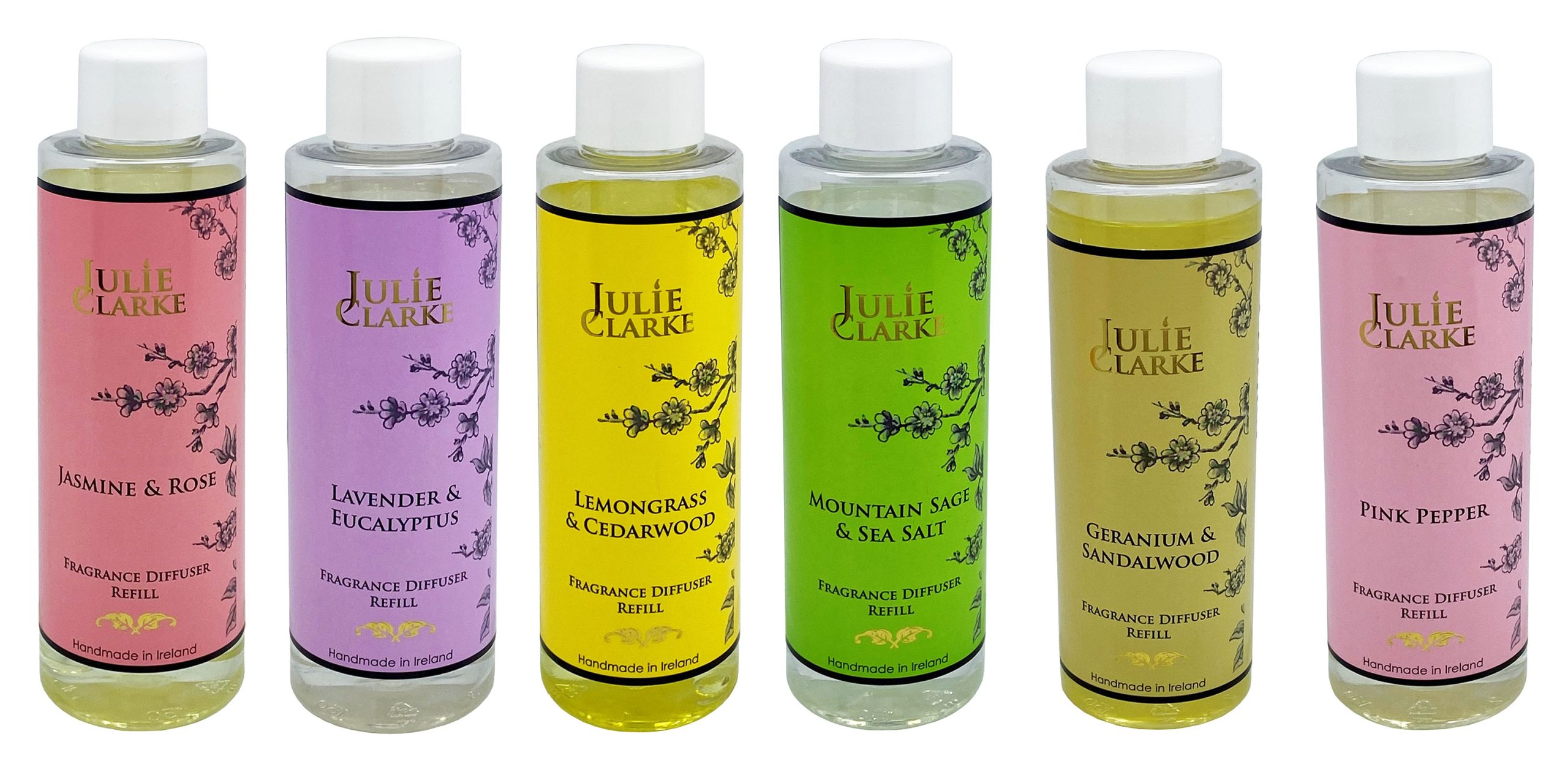 Levně Julie Clarke Candlemaker Náhradní náplně do difuzéru s vůní růžového pepře Nocturne 150 ml Julie Clarke