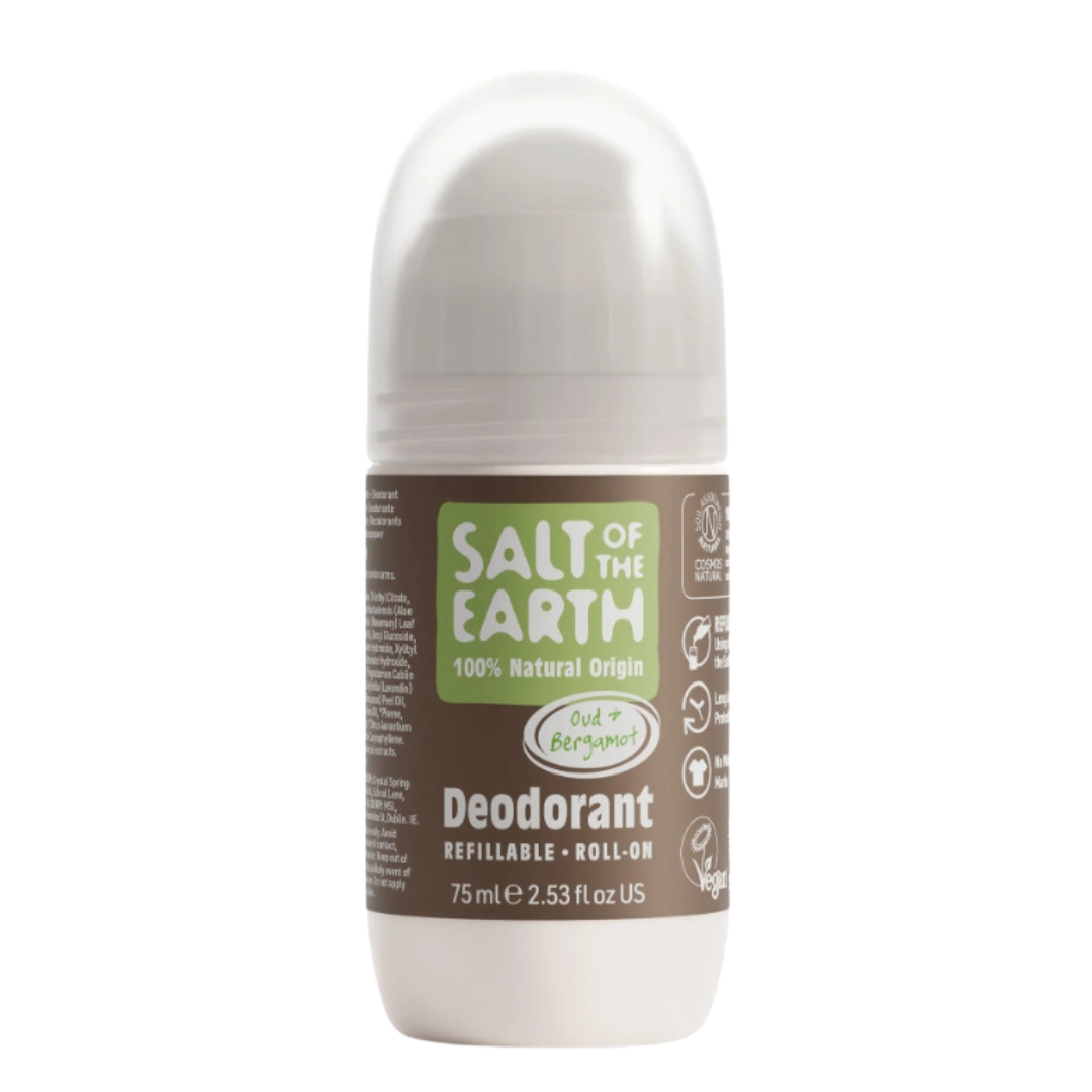 Levně 100% přírodní deo Roll-on OUD + BERGAMOT 75 ml Salt of the Earth