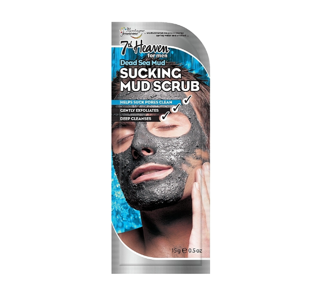 Montagne Jeunesse (7th Heaven) Pánský bahenní peeling z Mrtvého moře 15g 7th Heaven