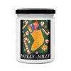 holly jolly designova handmade svicka