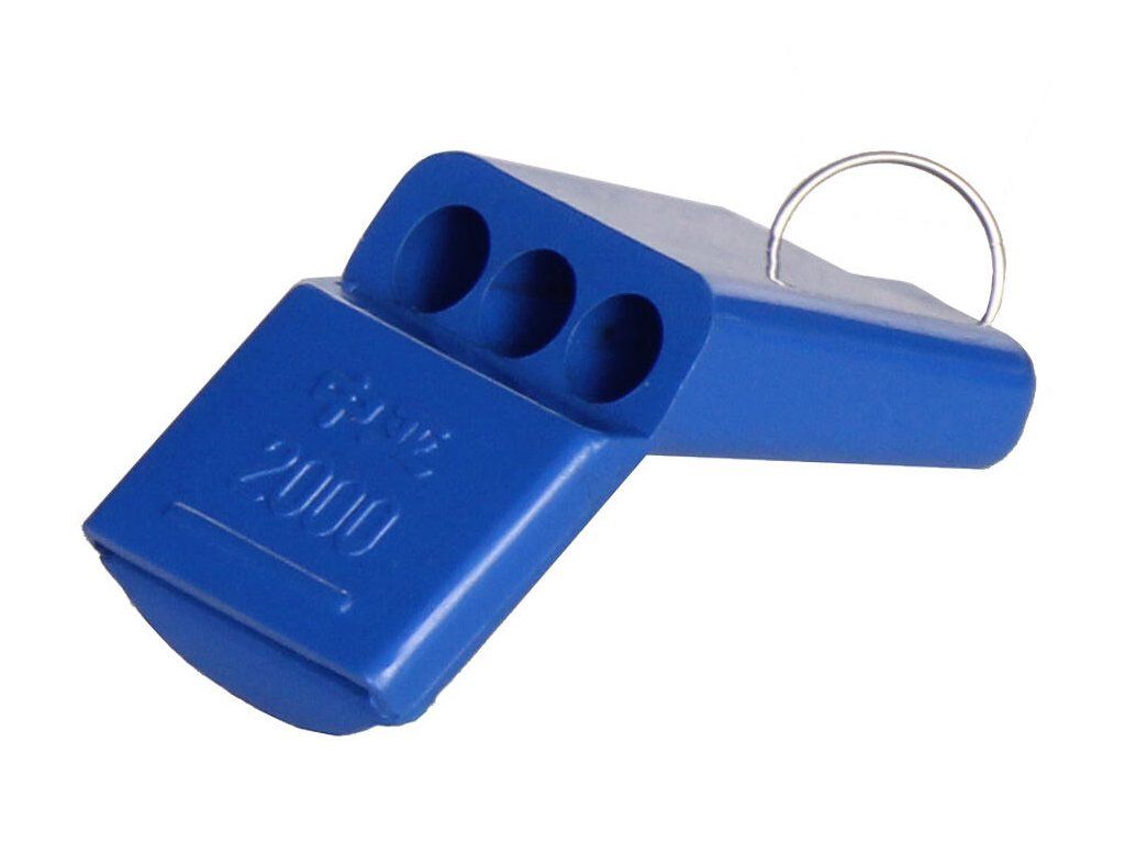 Whistle Colored 012 plastová píšťalka se šnůrkou