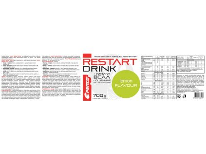 PENCO Regenerační nápoj RESTART DRINK 700g Citron (Počet tablet/porcí 14)