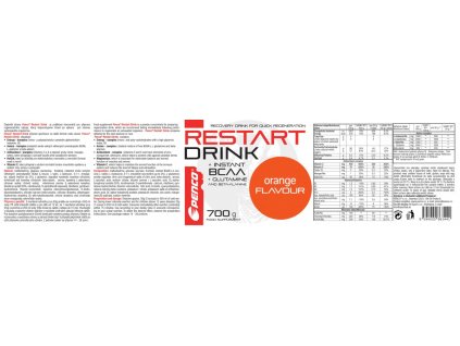 PENCO Regenerační nápoj RESTART DRINK 700g Pomeranč (Počet tablet/porcí 14)