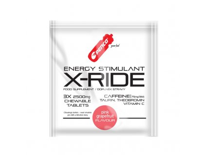 PENCO Energy stimulant  X-RIDE 3tbl  Pink grapefruit (Počet tablet/porcí 3)