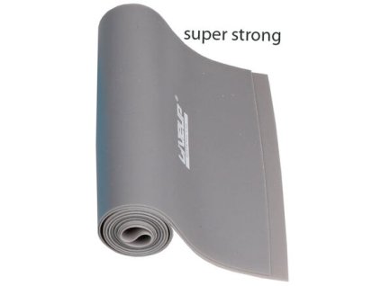 Aerobic guma posilovací guma 120 x 15 cm šedá (Rozměr SS)